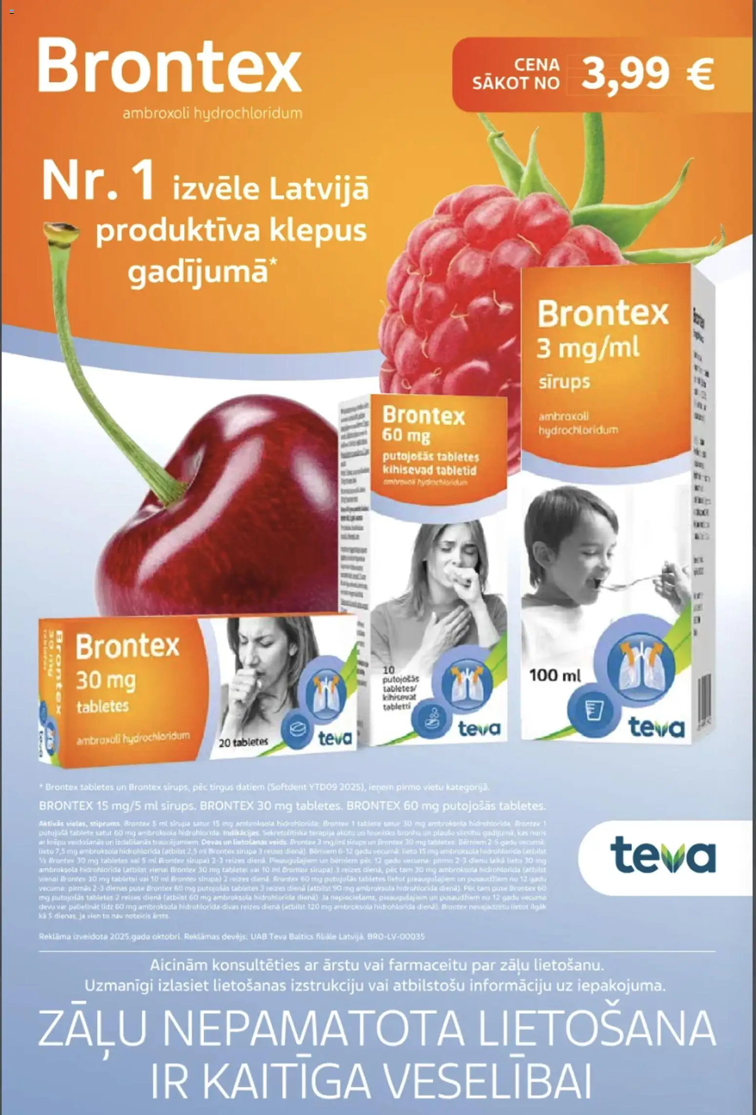 Skatīt Mana Aptieka akciju bukletu, derīgs no 2025.12.01