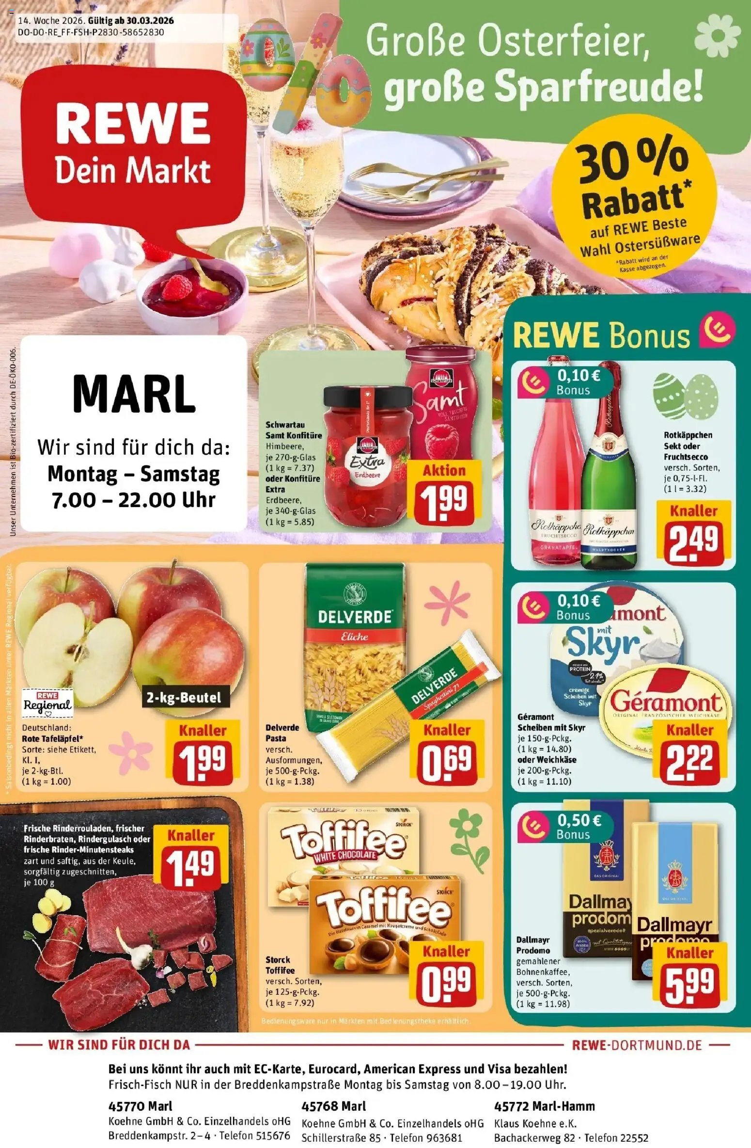 Vorschau von dem Prospekt des Geschäftes Rewe, gültig ab dem 30.03.2026