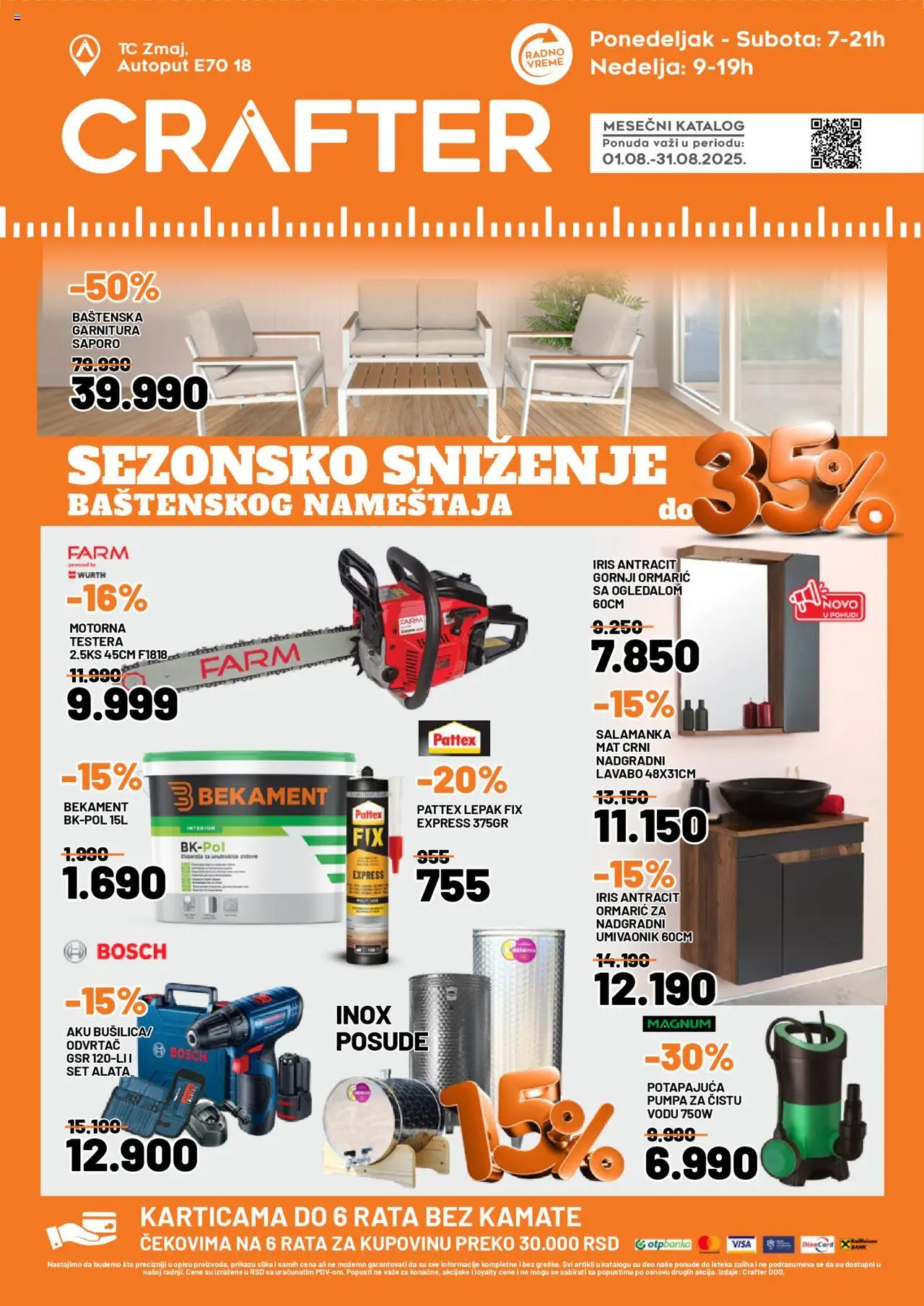 Crafter katalog važi od 01.08.2025 - stranica 1
