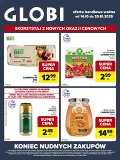 Pogląd gazetki "Globi" ze sklepu Carrefour ważnej od 14.10.2025