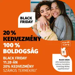 Müller - Black Friday megtekintése, amely érvényes 2025.11.24.-től