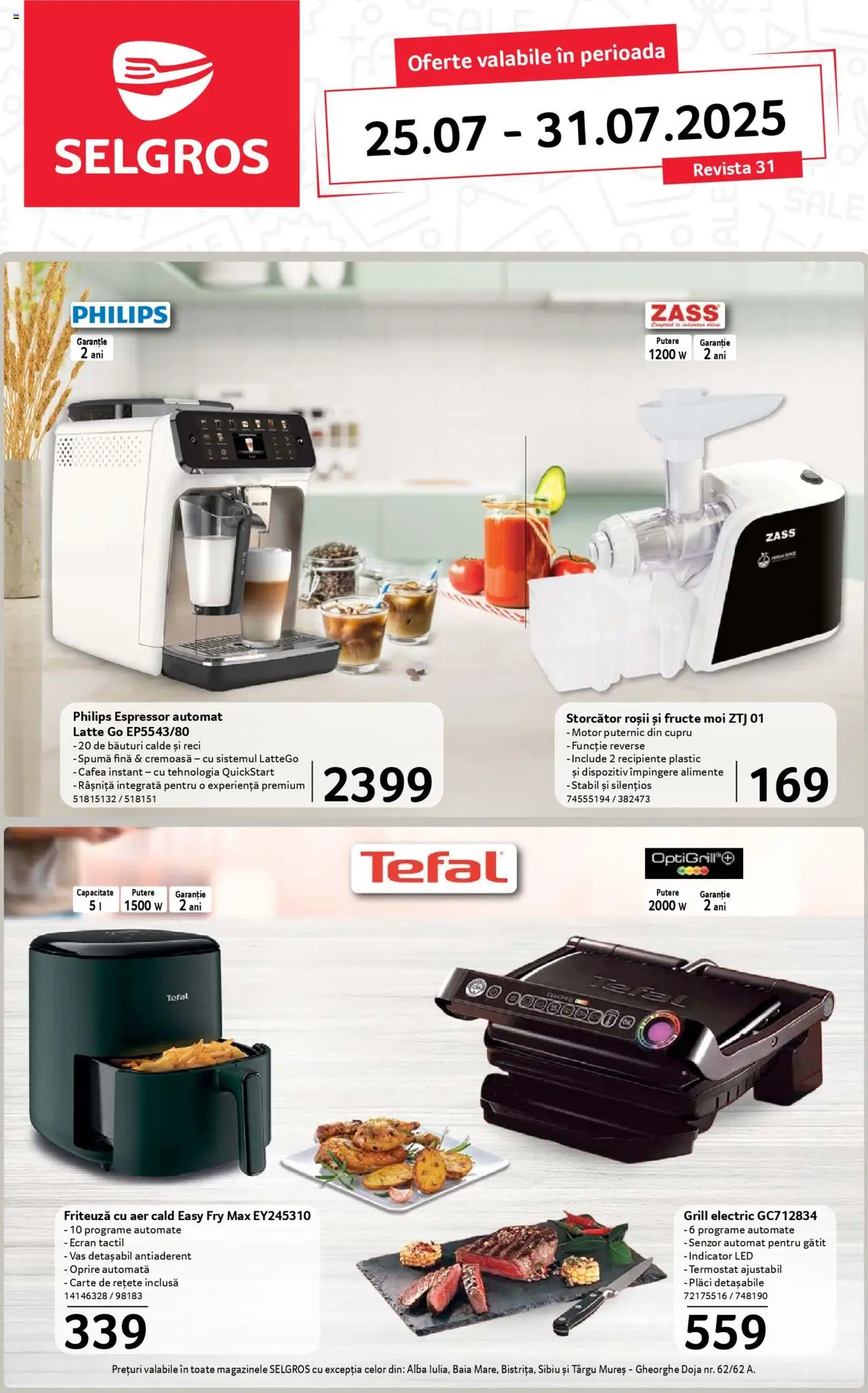 Selgros Catalog - Nonfood de la 25.07.2025 - Pagină 1 - Philips, Premium, Alba, Friteuza cu aer cald, Friteuză, Cafea, Roșii, Fructe