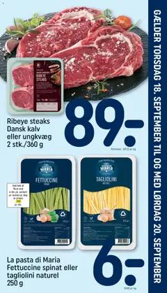 Eksempel på tilbudsavis Indstik fra butik Rema 1000 gyldig fra 18/09/2025