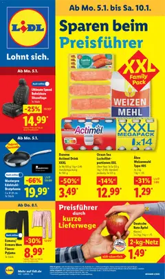 Vorschau von dem Prospekt des Geschäftes Lidl, gültig ab dem 05.01.2026