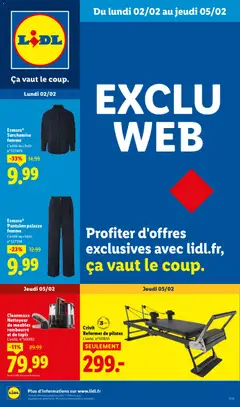 Prévisualisation de Catalogue les bonnes affaires de la semaine du magasin LIDL formulaire valide 02/02/2026