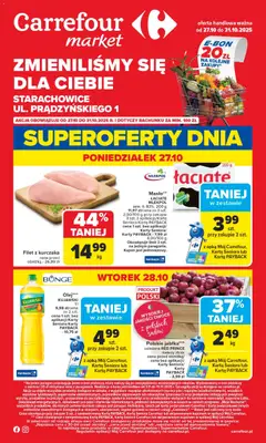 Pogląd gazetki "Starachowice Zmieniliśmy się dla Ciebie" ze sklepu Carrefour ważnej od 27.10.2025