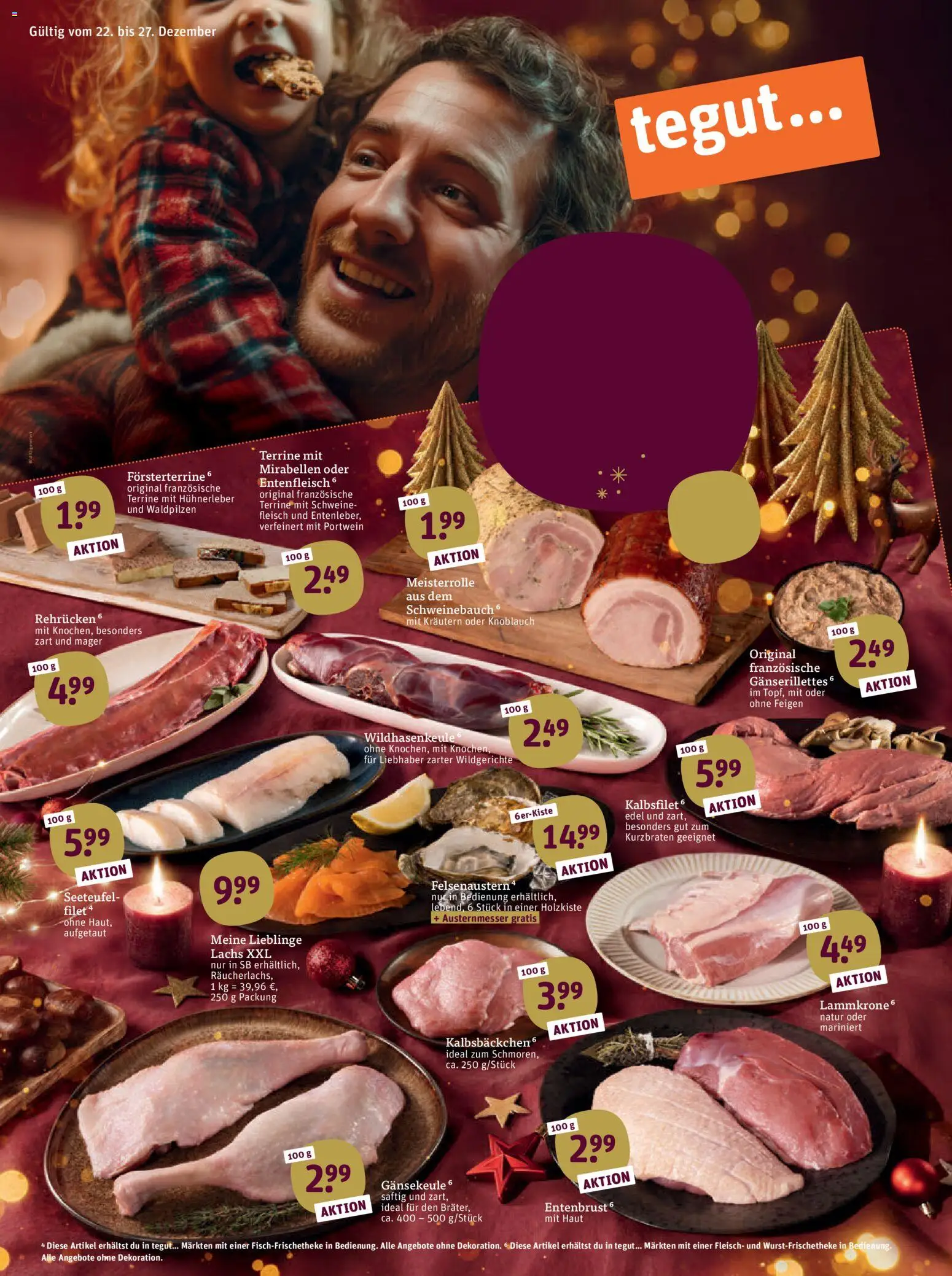 Vorschau von dem Prospekt des Geschäftes Tegut, gültig ab dem 22.12.2025