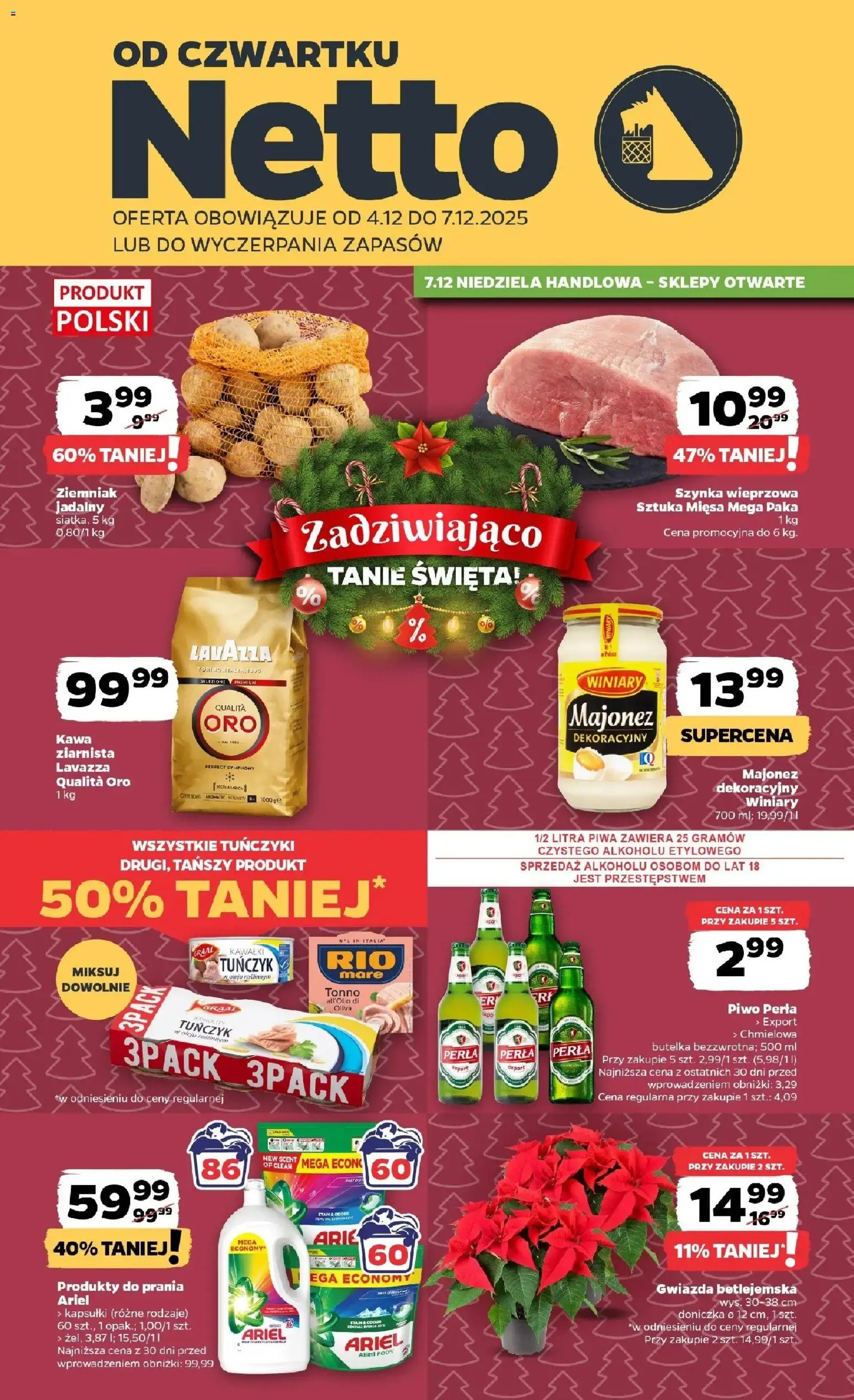 Pogląd gazetki "Gazetka spożywcza" ze sklepu Netto ważnej od 04.12.2025