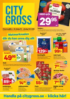 Förhandsgranska reklamblad City Gross erbjudanden från butik City Gross gäller från 07/04/2026