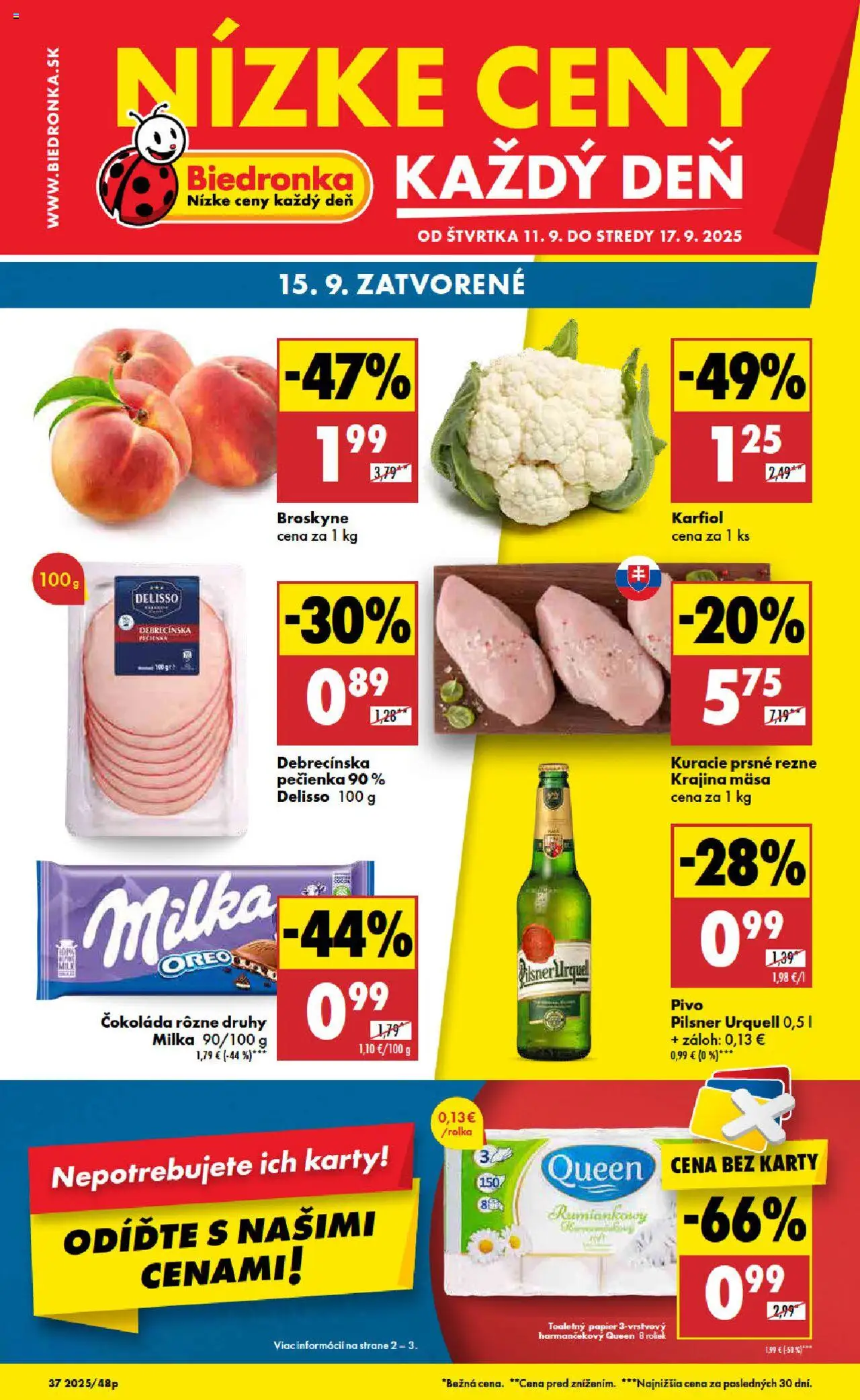 Biedronka Leták (11.09. - 17.09.2025) - Akčná ponuka