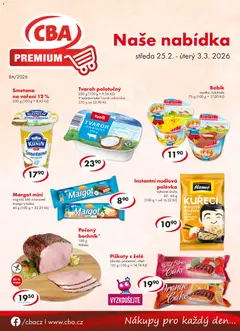 Náhled nabídky: CBA Leták - Premium platný od 25.02.2026