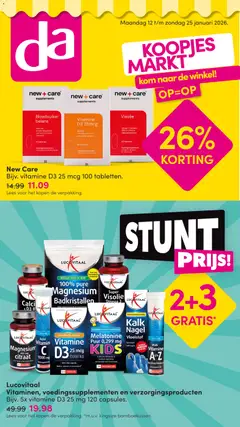 Voorbeeld van Folder van winkel Da geldig vanaf 12-01-2026