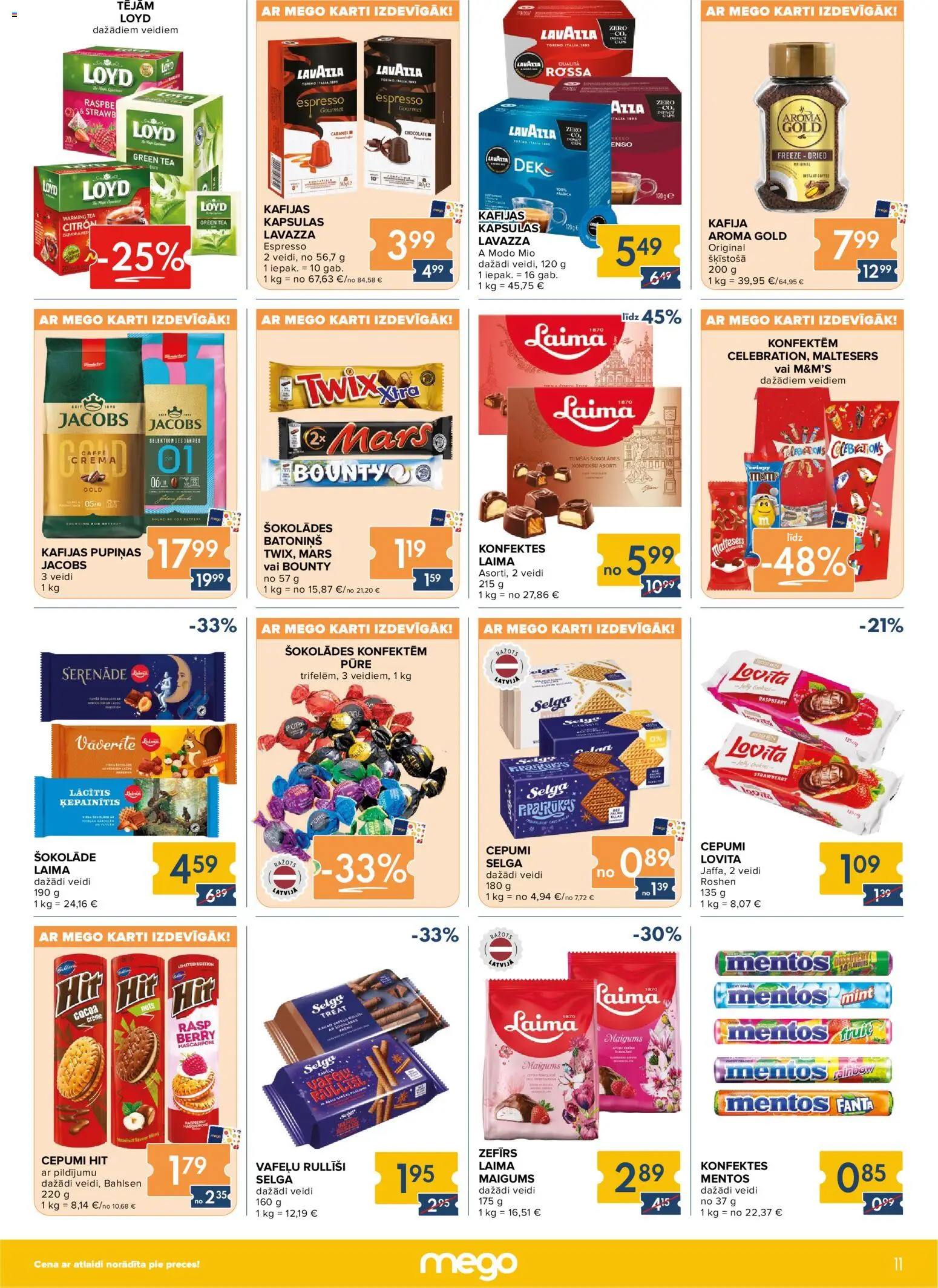 Skatīt Mego akciju bukletu, derīgs no 2025.12.08