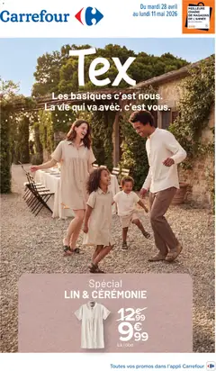 Prévisualisation de Carrefour Spécial Lin & cérémonie du magasin Carrefour formulaire valide 28/04/2026