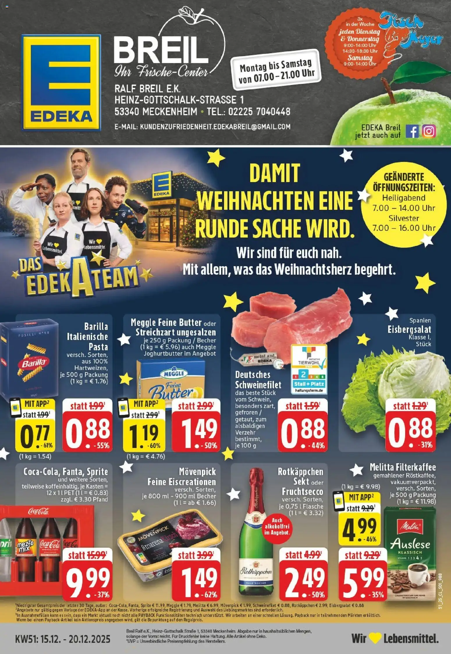 Vorschau von dem Prospekt des Geschäftes Edeka, gültig ab dem 15.12.2025