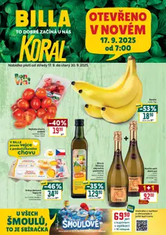 Náhled nabídky: Billa Leták - Speciál: Korál platný od 17.09.2025