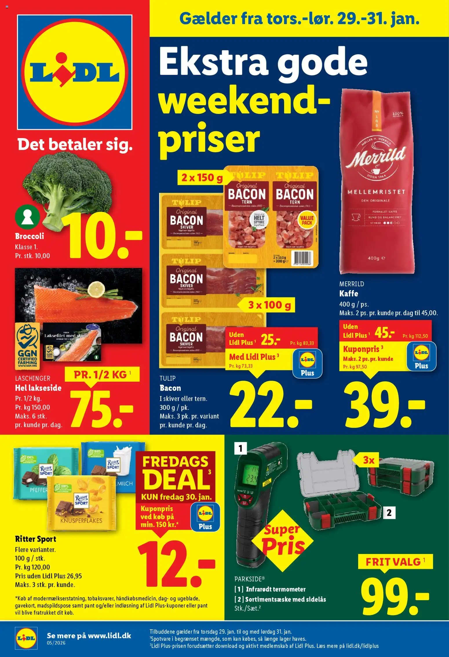 Eksempel på tilbudsavis Weekend tilbud fra butik Lidl gyldig fra 29/01/2026