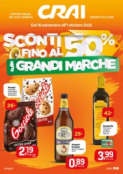 Anteprima dell'opuscolo Attuale volantino dal negozio CRAI valido da 18/09/2025