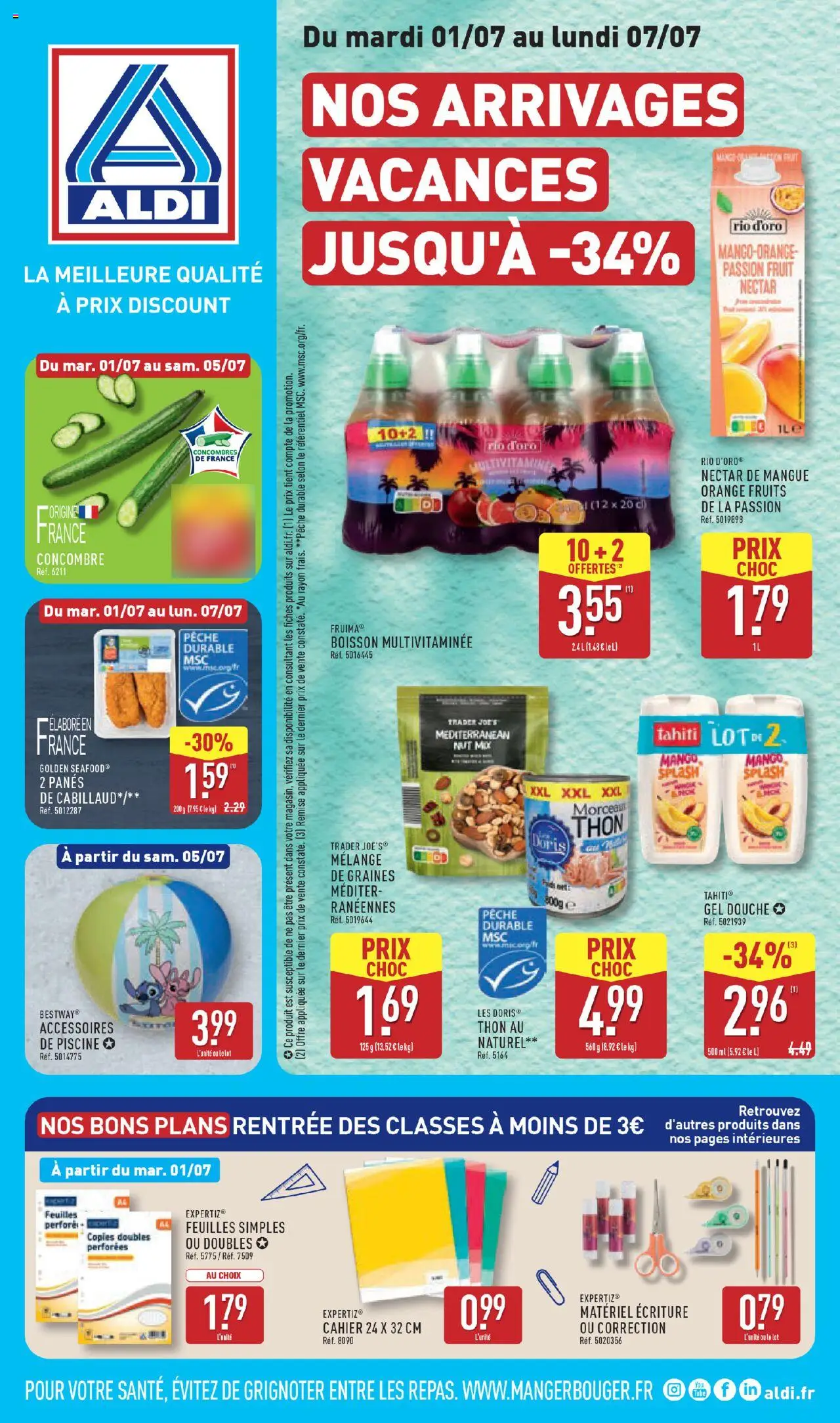 Catalogue de la semaine 27 de la boutique Aldi valable du 01/07/2025 - Page numéro 1