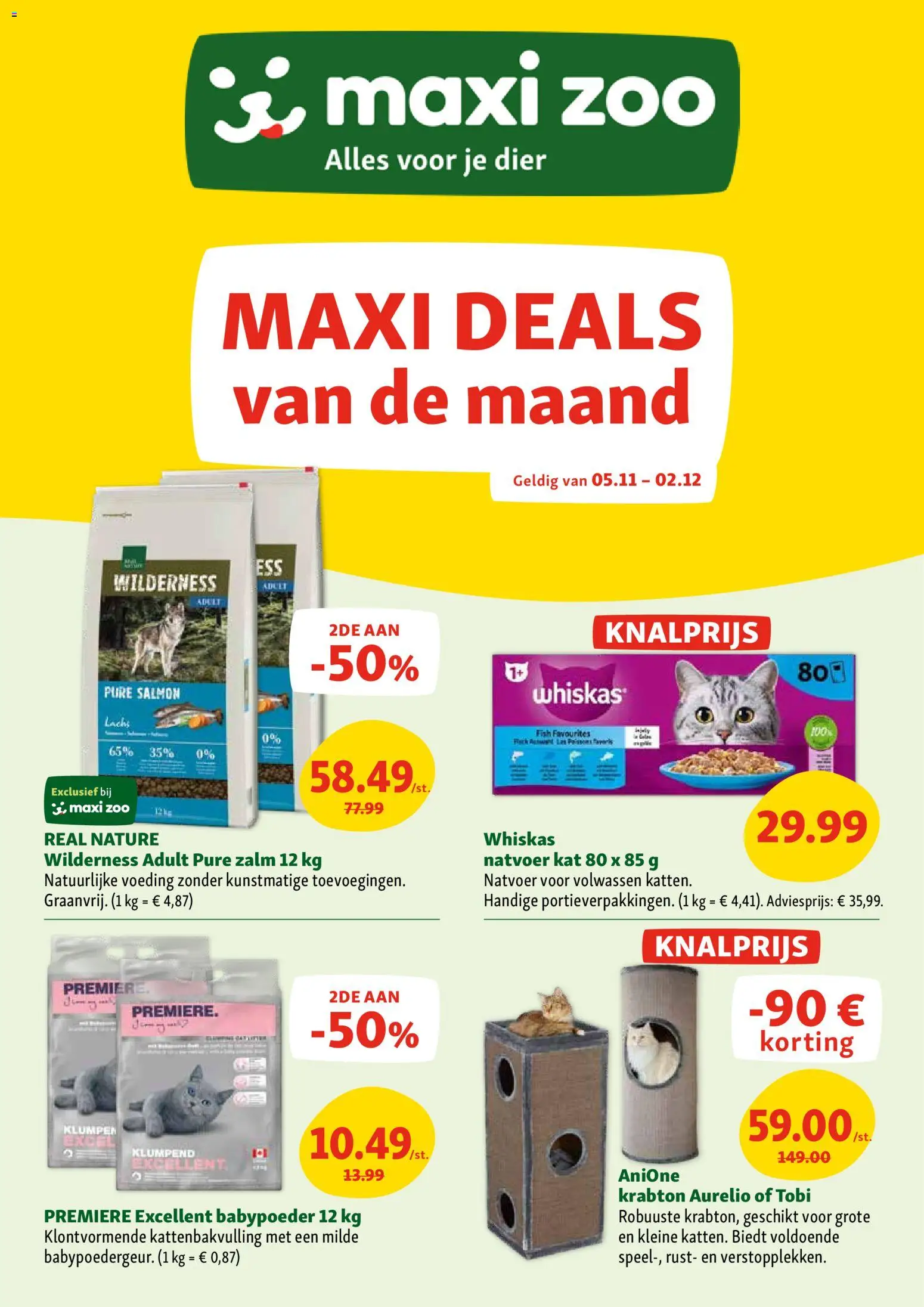 Voorbeeld van Folder van winkel Maxi Zoo geldig vanaf 05/11/2025