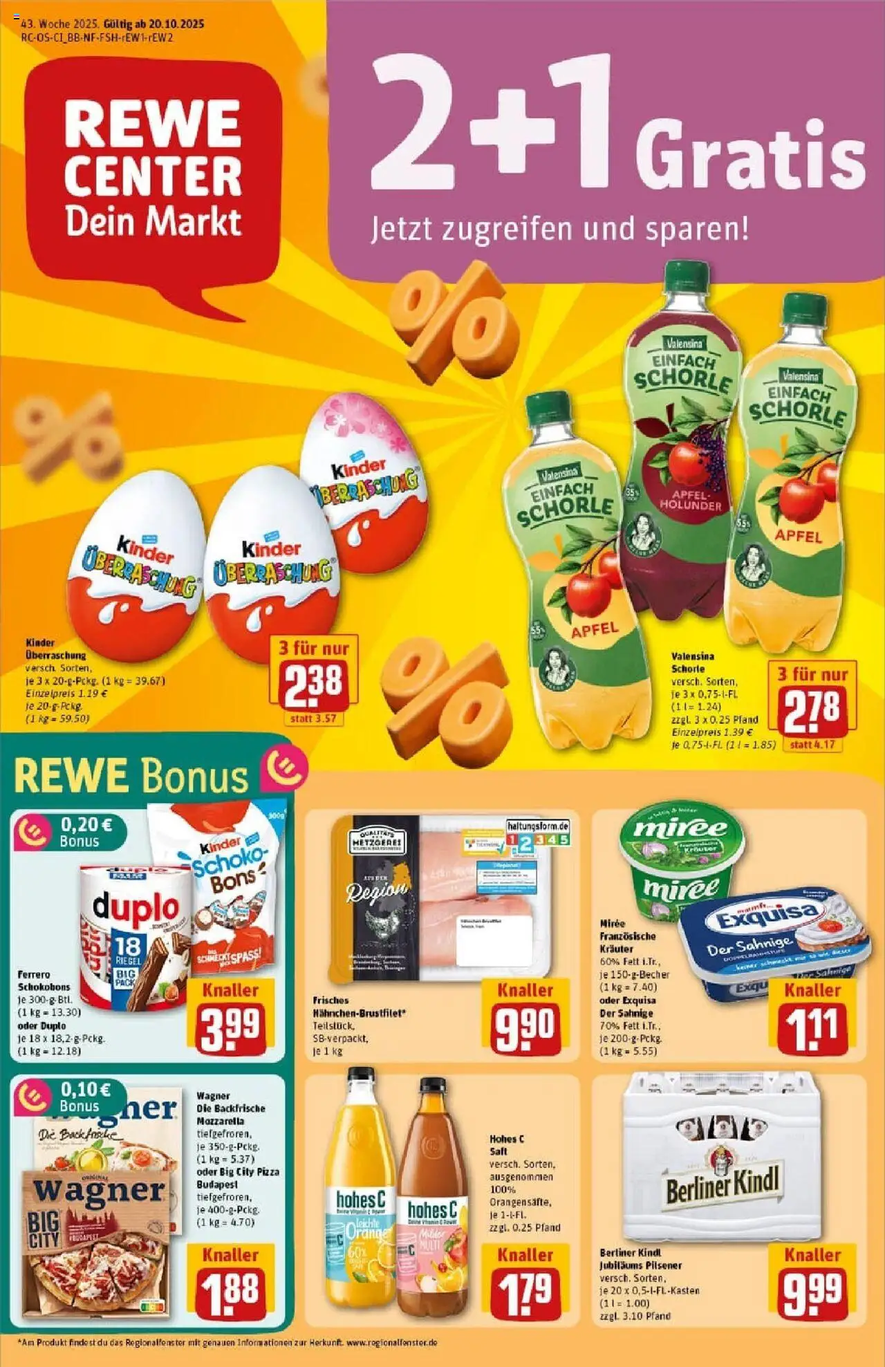 REWE Prospekt ab 19.10.2025 nächste Woche - Prospekt Elsterwerda	