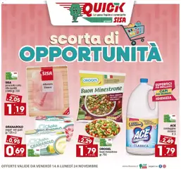 Anteprima dell'opuscolo Volantino Quick dal negozio SISA valido da 14/11/2025