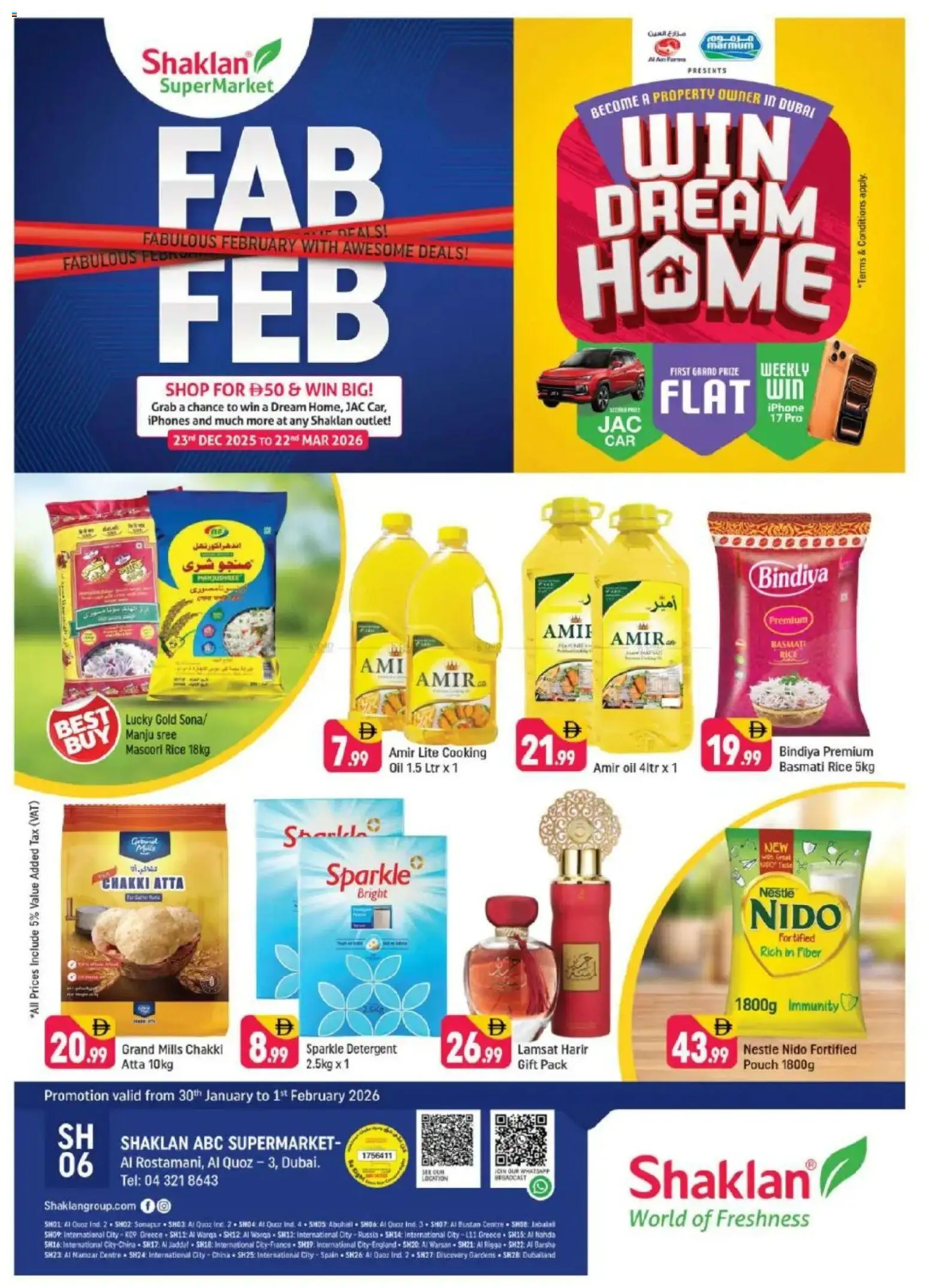 Preview of the catalogue Weekend Deals - Al Rostamani, Al quoz 3 of store Shaklan valid from 30 Jan, 2026