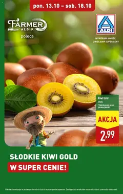 Pogląd gazetki "Słodkie kiwi w ALDI" ze sklepu Aldi ważnej od 12.10.2025