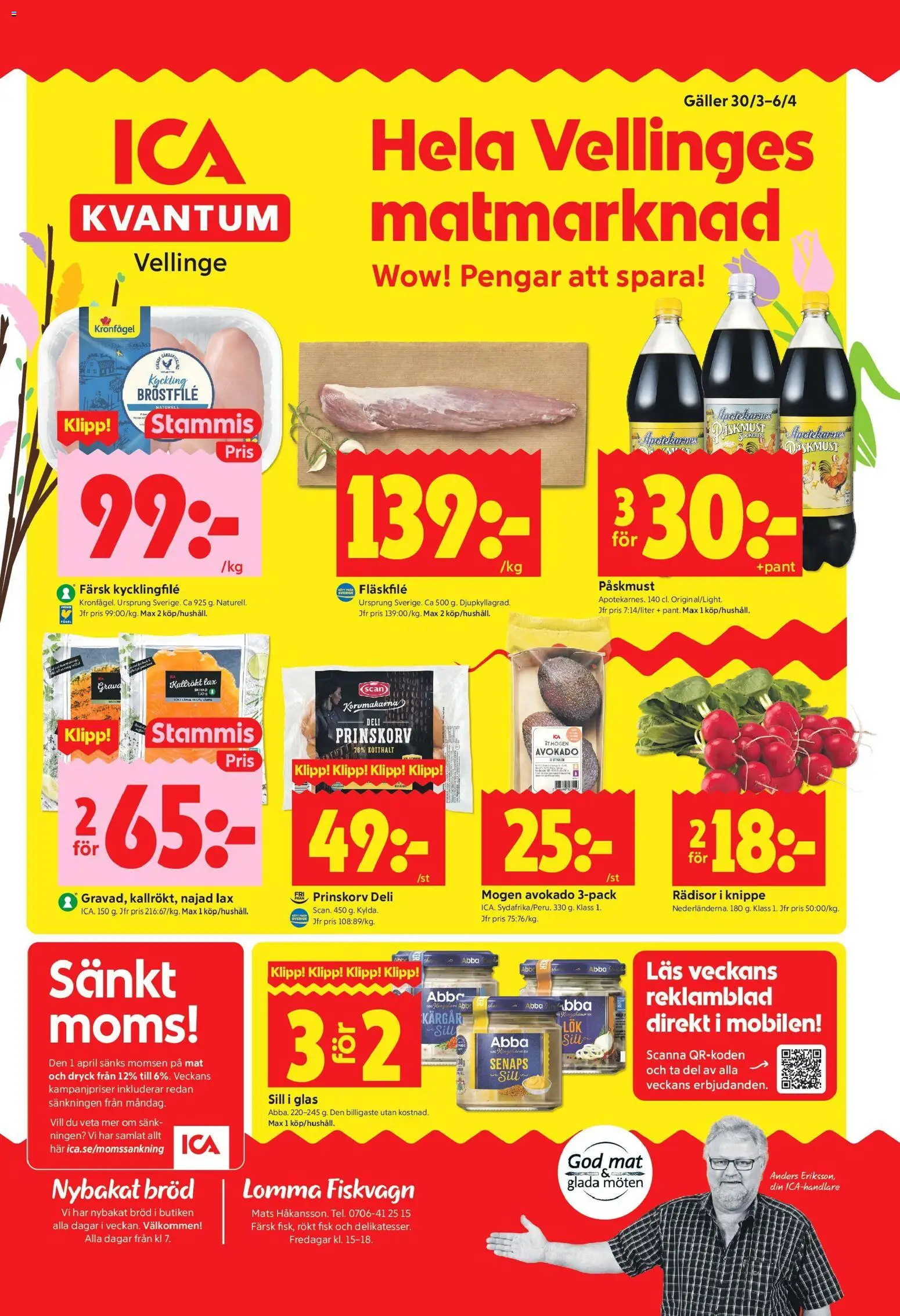 Förhandsgranska reklamblad Vellinge från butik ICA Kvantum gäller från 30/03/2026