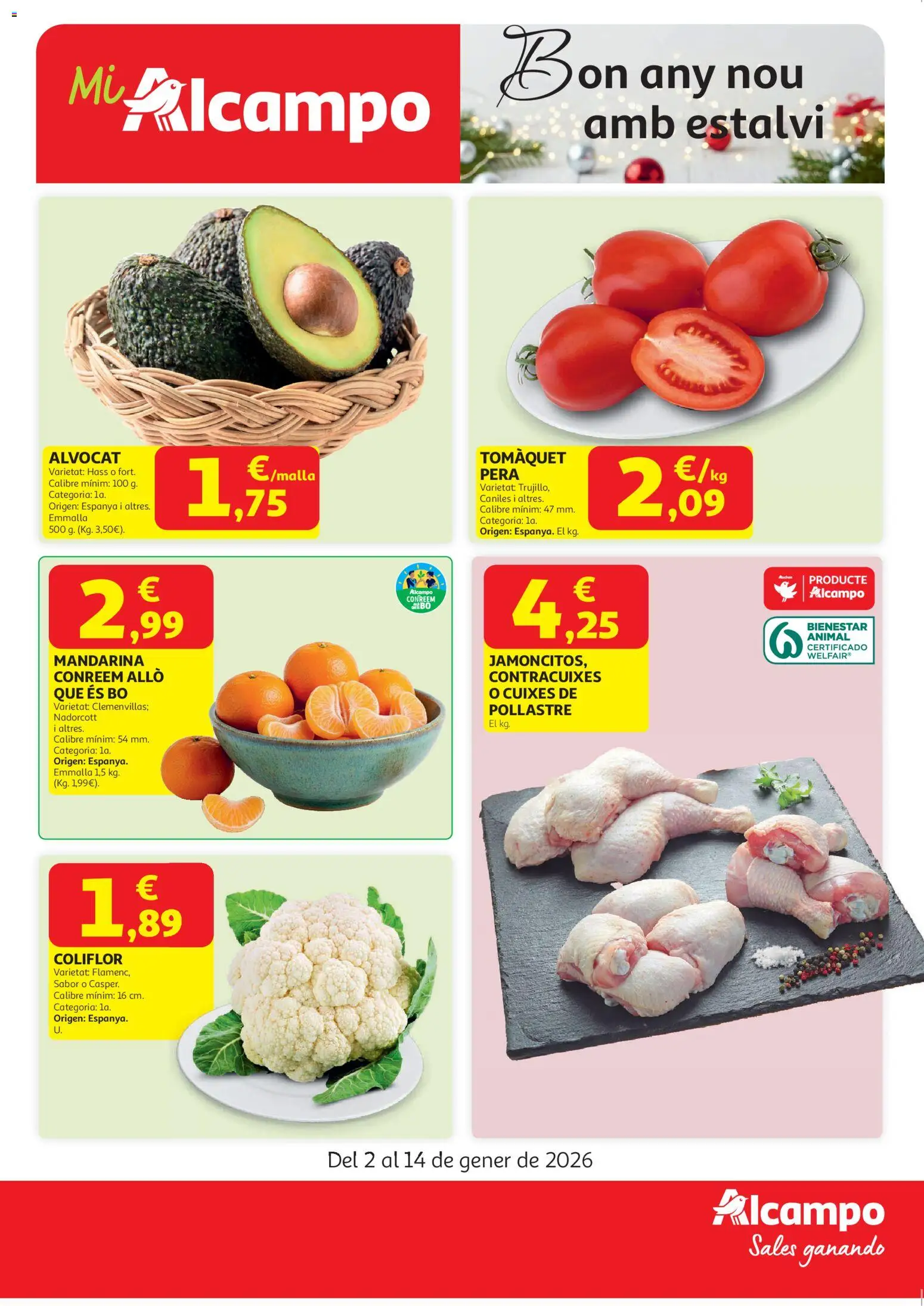 Vista previa del folleto de la tienda Alcampo válido desde el 02/01/2026 - Coliflor