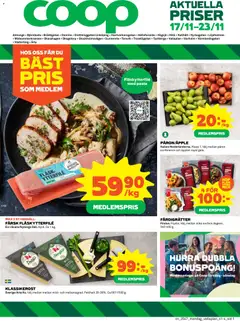 Förhandsgranska reklamblad Almunge från butik Coop gäller från 17/11/2025