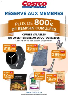 Prévisualisation de Catalogue du magasin Costco formulaire valide 29/09/2025