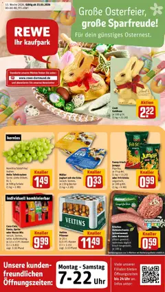 Vorschau von dem Prospekt des Geschäftes Rewe, gültig ab dem 23.03.2026