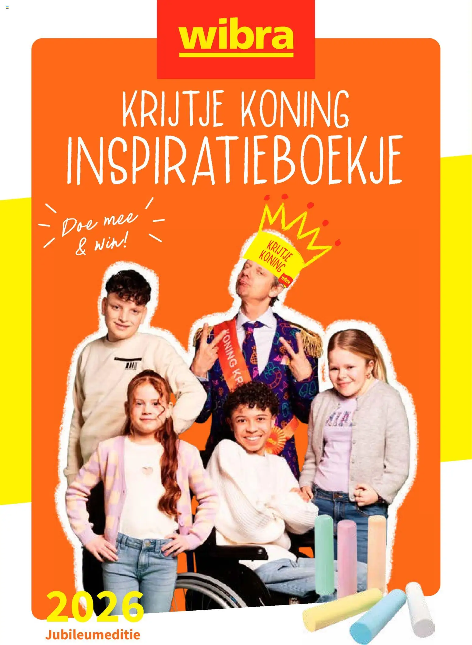 Voorbeeld van Wibra folder - Krijtje Koning inspiratieboekje 2026 van winkel Wibra geldig vanaf 24-03-2026