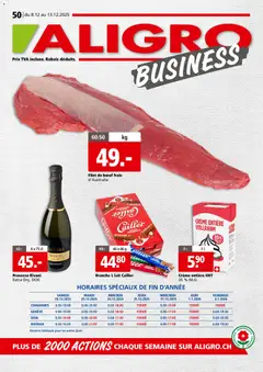 Vorschau des Merkblatts Aktionen Business Chavannes, Matran, Genève, Sion vom Shop Aligro gültig von 08.12.2025 bis 13.12.2025