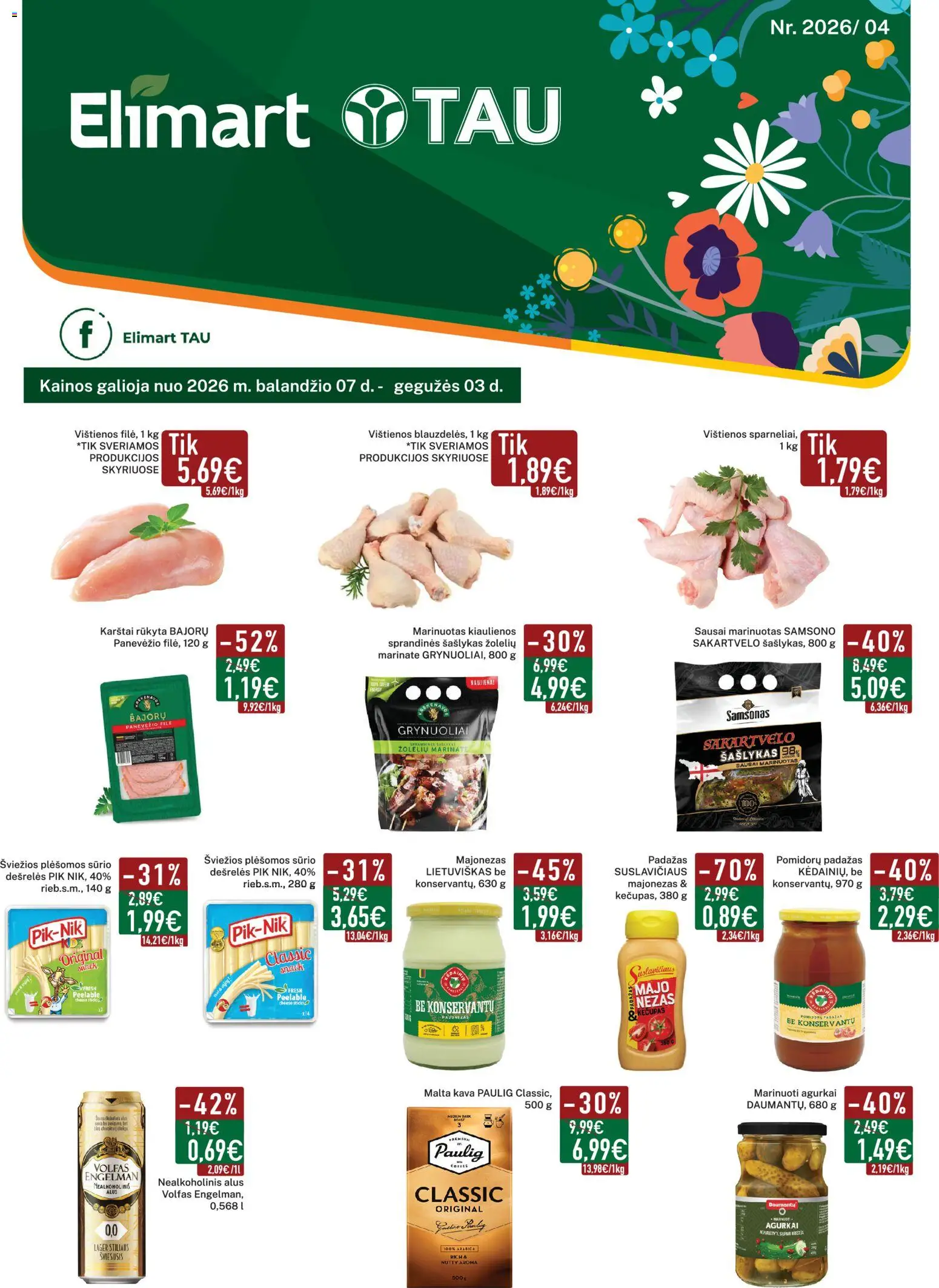 Elimart - TAU parduotuvės leidinio Elimart - TAU leidinys galiojančio nuo 2026.04.07 peržiūra