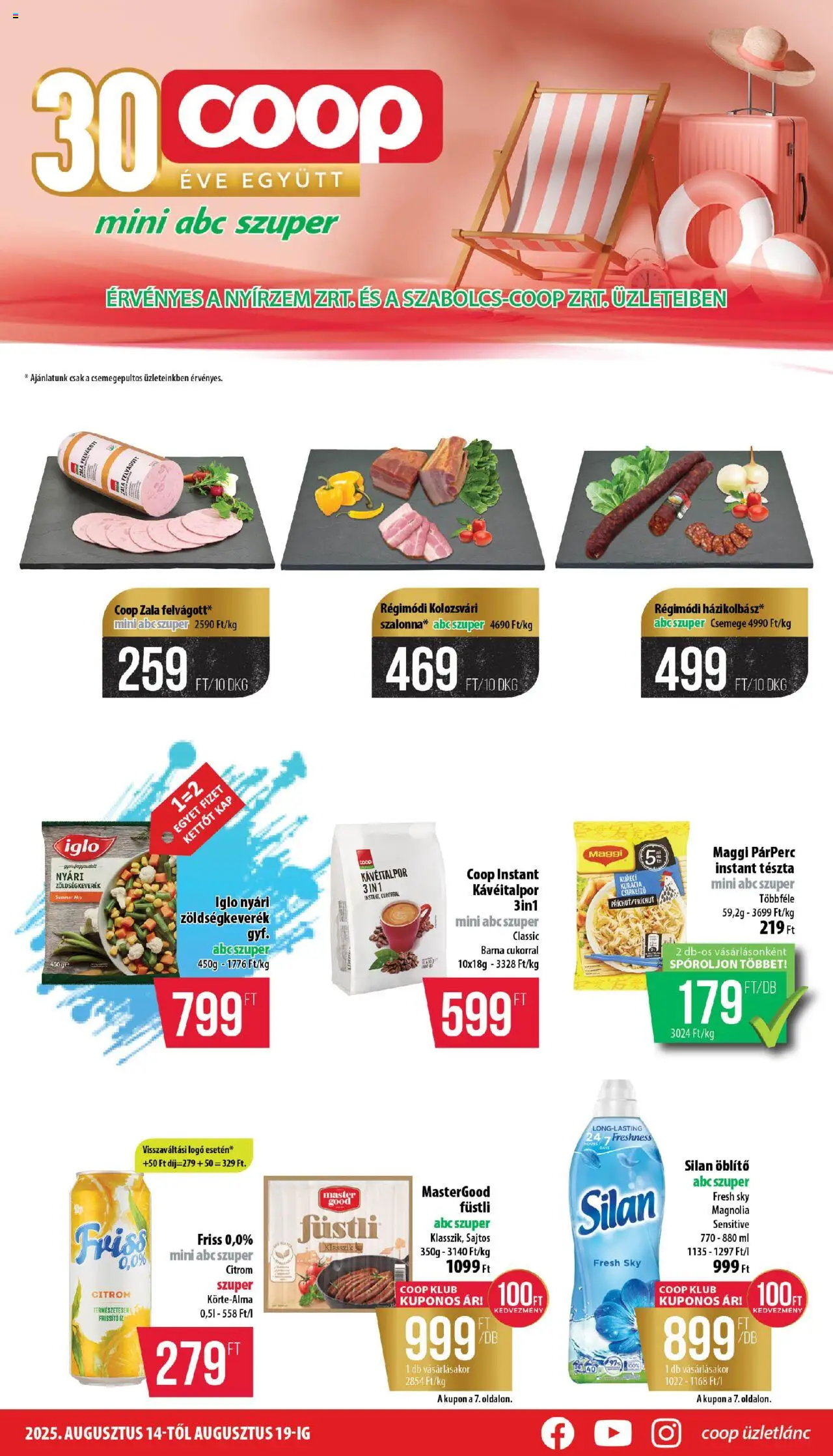 COOP aktuális szórólap, érvényes 2025.08.14.-től - 1 oldal
