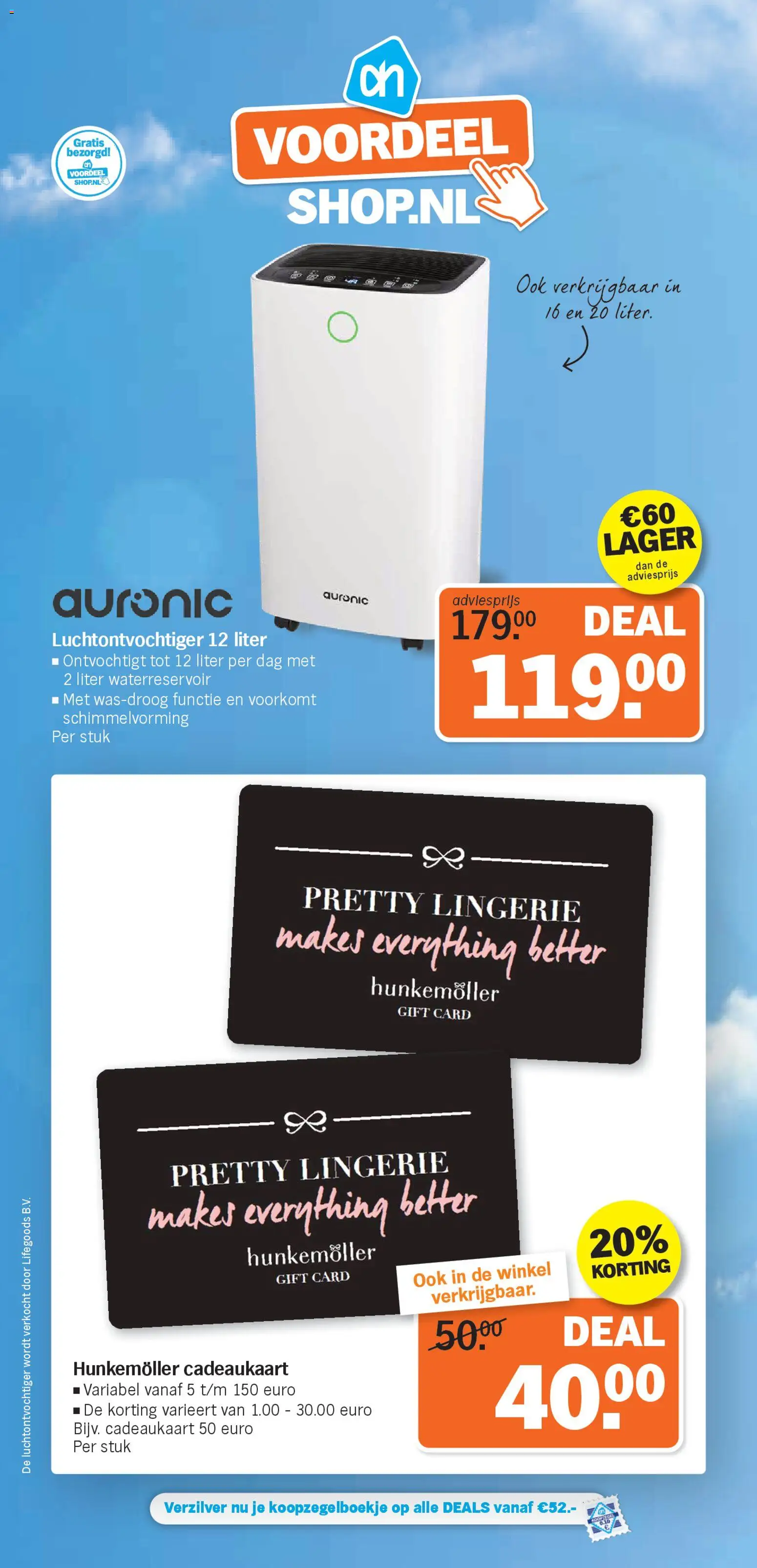 Albert Heijn shop Voordeelshop folder week 44 geldig vanaf 27-10-2025 - Paginanummer 1