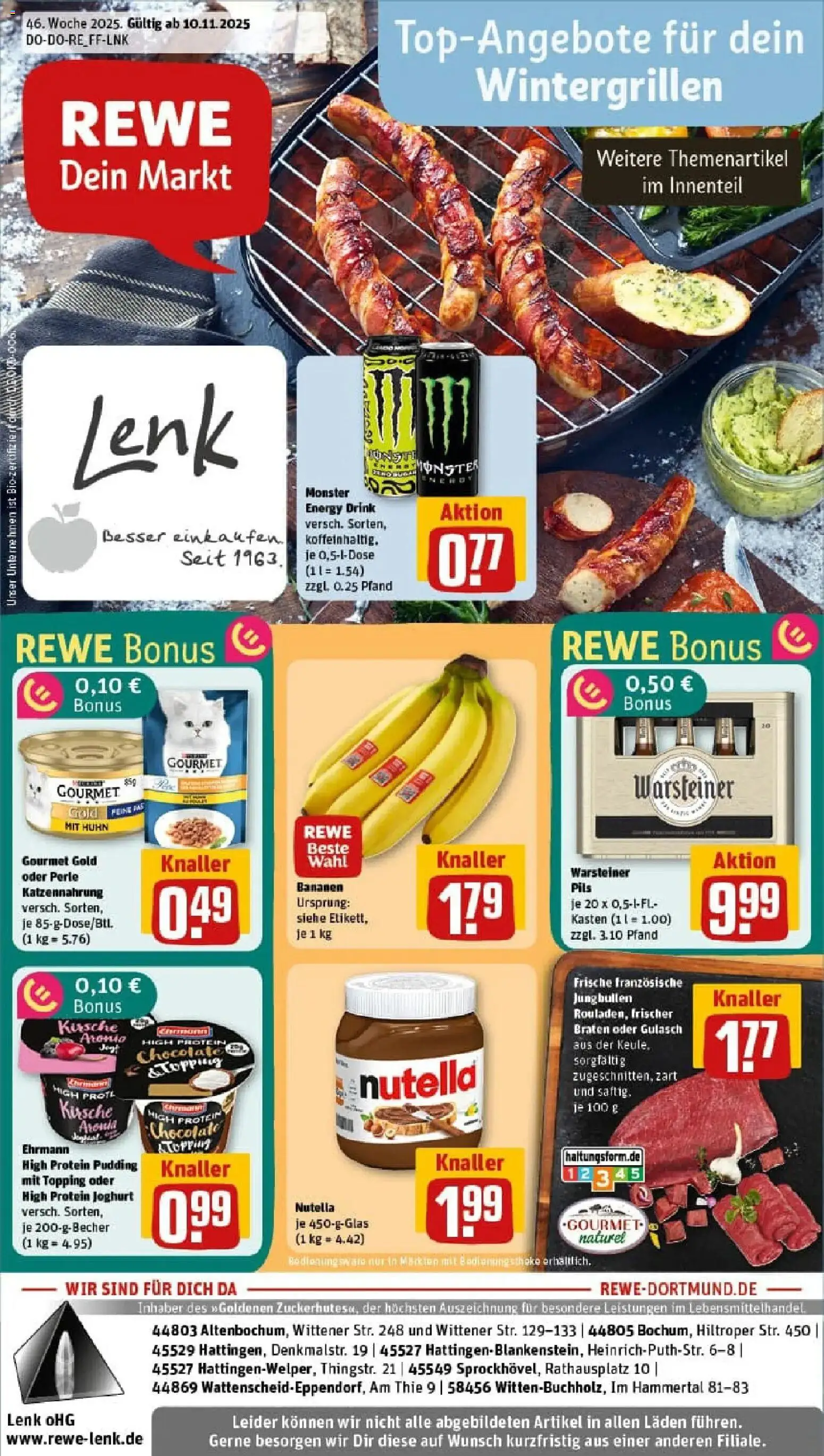 Vorschau von dem Prospekt des Geschäftes Rewe, gültig ab dem 10.11.2025