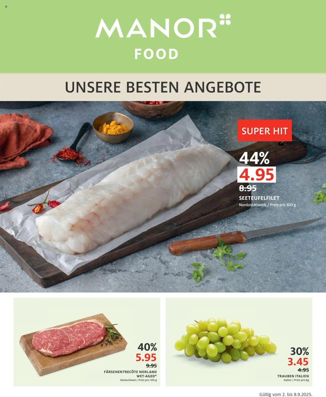 Manor Aktionen ab 02.09.2025 - Seitennummer 1