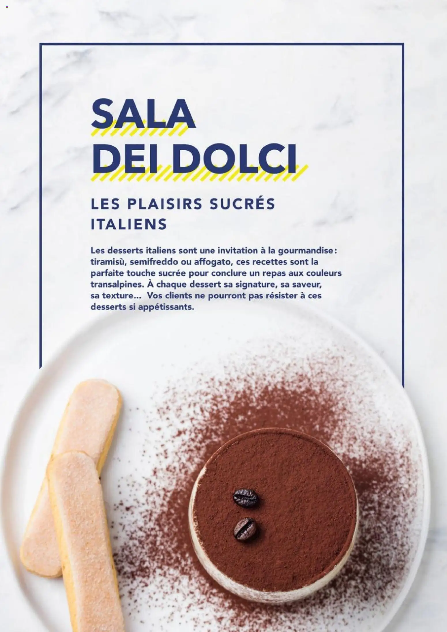Prévisualisation de Livret recettes Italie | 37 inspirations pour votre carte du magasin METRO formulaire valide 01/01/2026 - Dessert