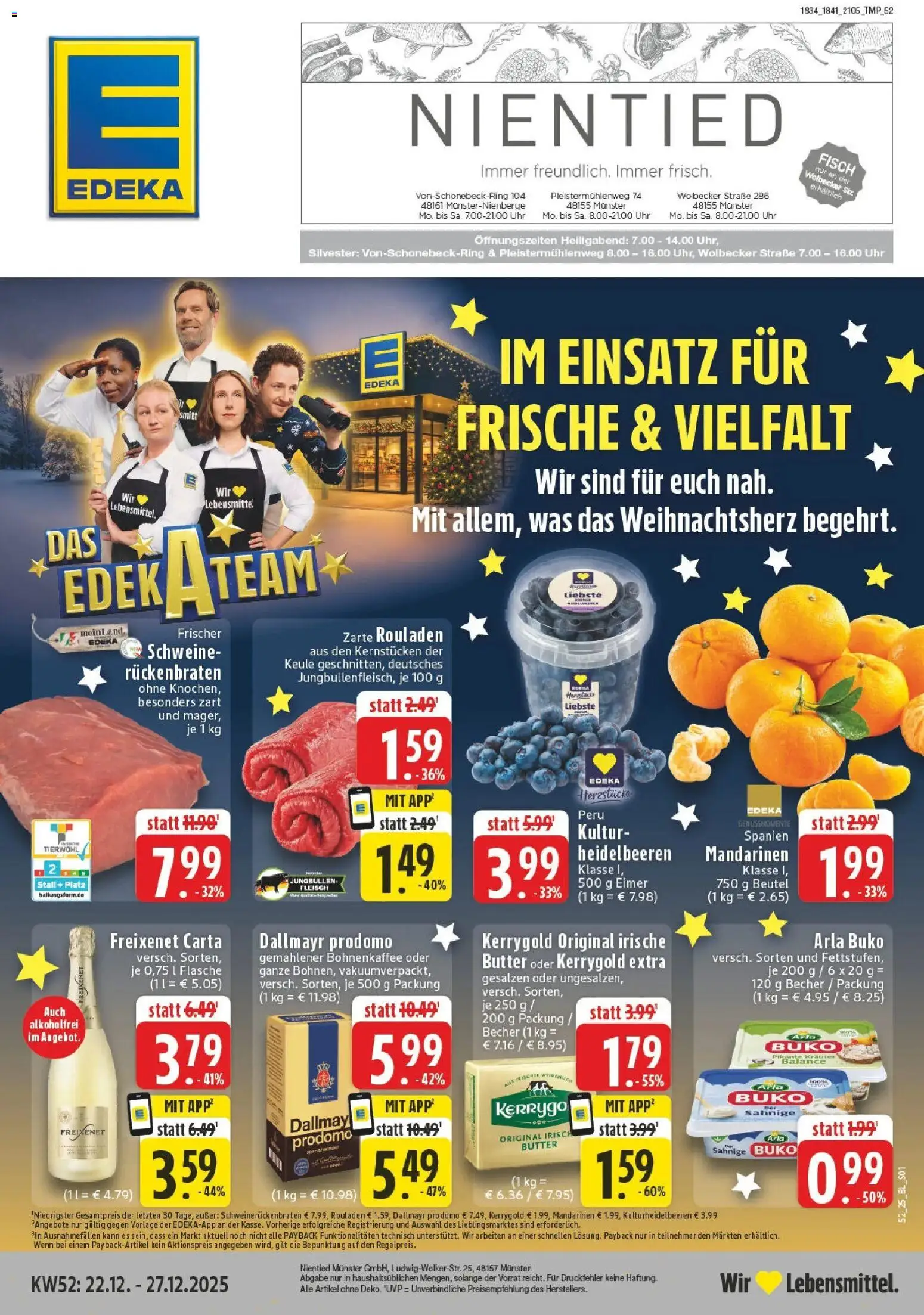 Vorschau von dem Prospekt des Geschäftes Edeka, gültig ab dem 22.12.2025