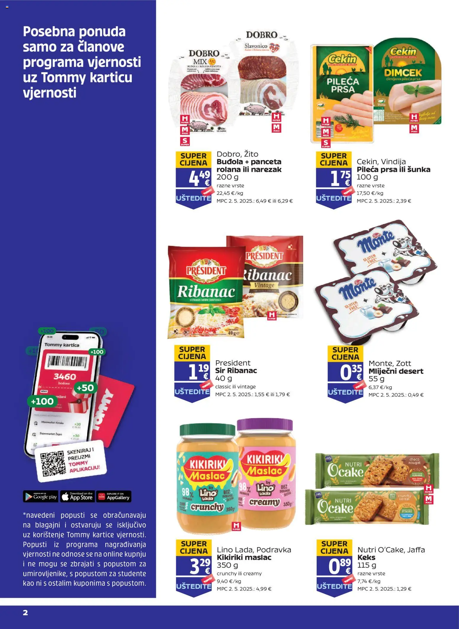 Pregled letka Pogodnosti za Tommy vjerne članove trgovine Tommy vrijedi od 12.03.2026