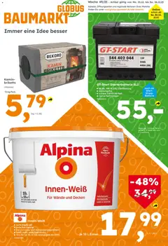 Vorschau von dem Prospekt des Geschäftes Globus Baumarkt, gültig ab dem 30.11.2025