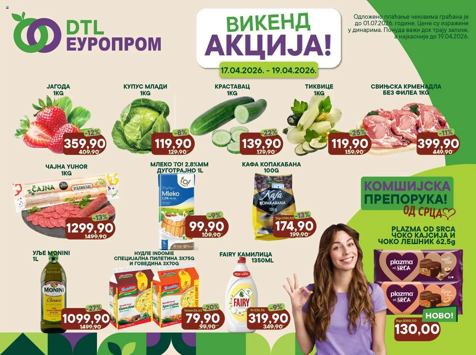 Pregled Europrom kataloga - važi od 17.04.2026