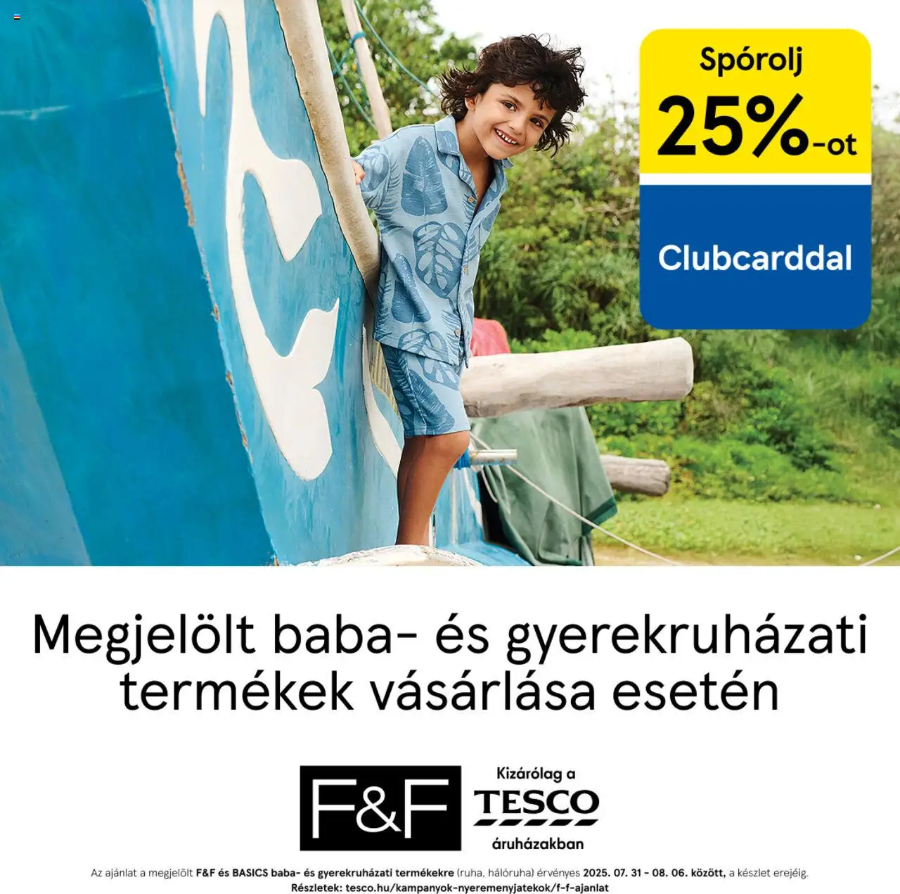 F&F aktuális szórólap, érvényes 2025.07.31.-től - 1 oldal