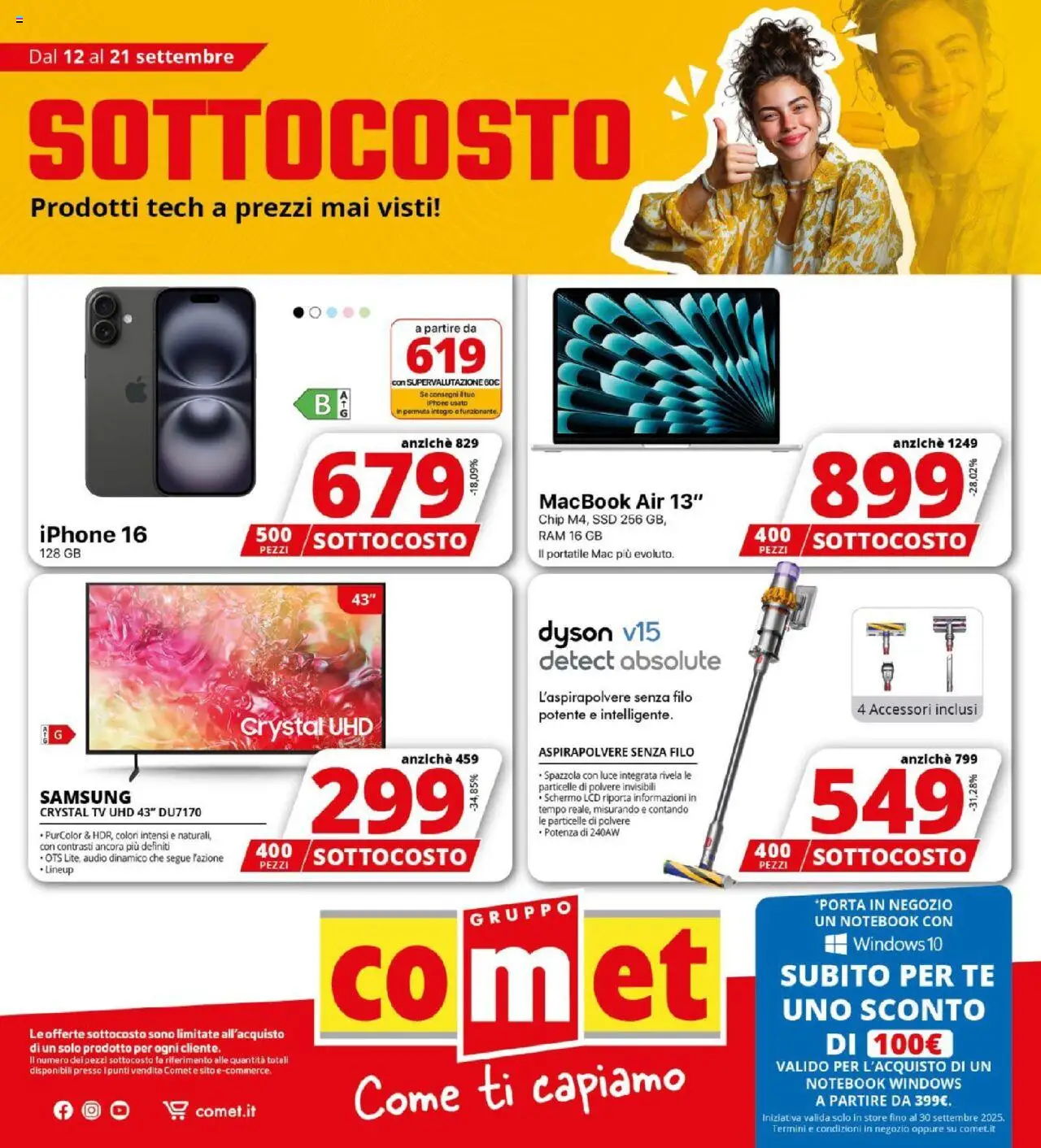 Volantino Comet valido da 11/09/2025 numero di pagina 1