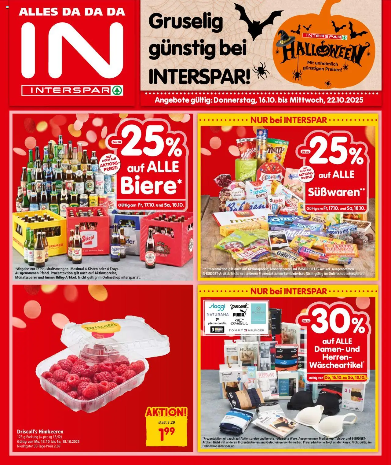  INTERSPAR Flugblatt 16.10.2025 - Angebote "Salzburg" - Seite 1