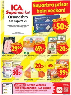 Förhandsgranska reklamblad Örsundsbro från butik ICA Supermarket gäller från 09/03/2026