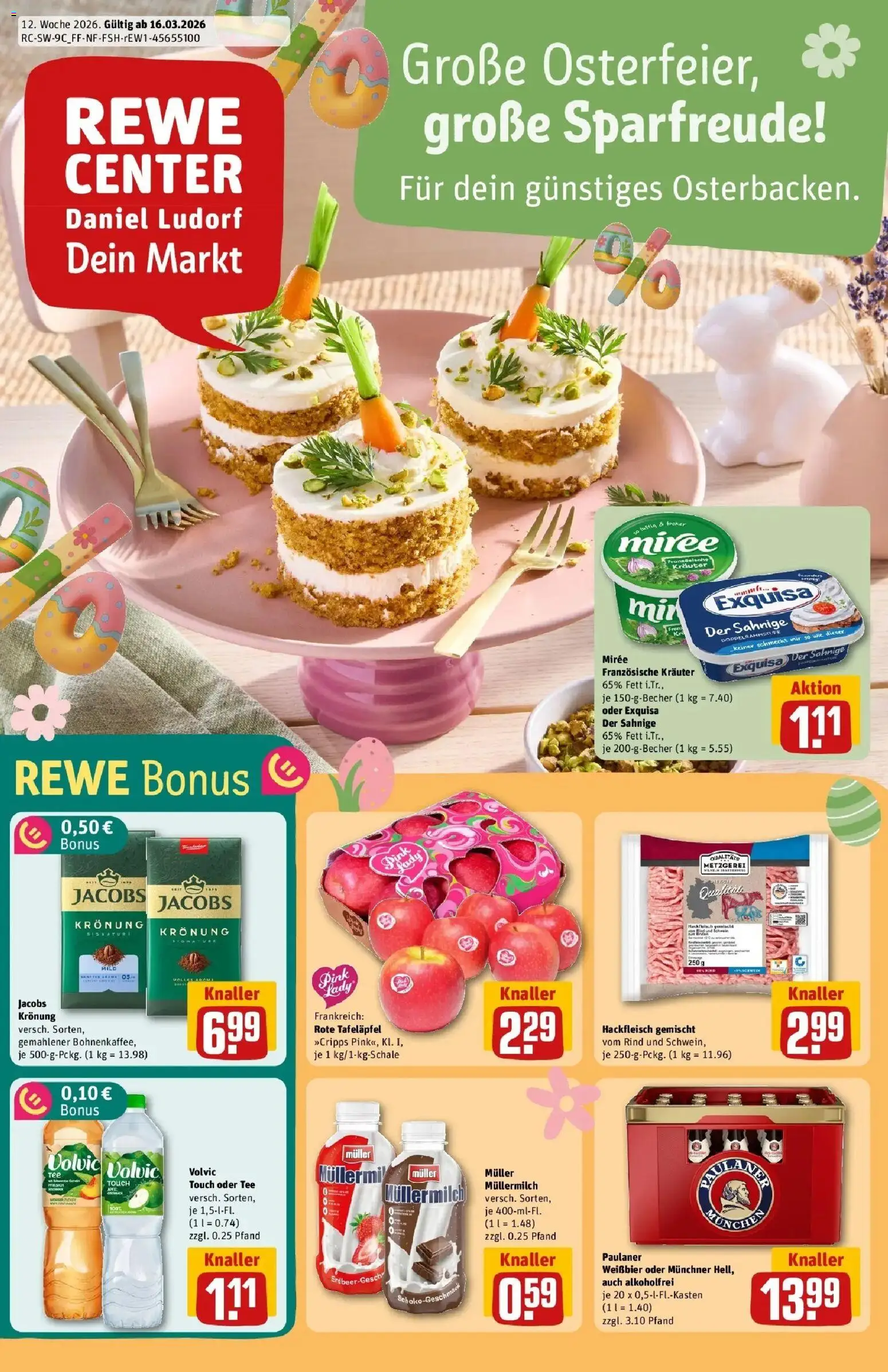 Vorschau von dem Prospekt des Geschäftes Rewe, gültig ab dem 15.03.2026